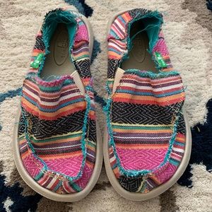 Toddler girl Sanuk slip on